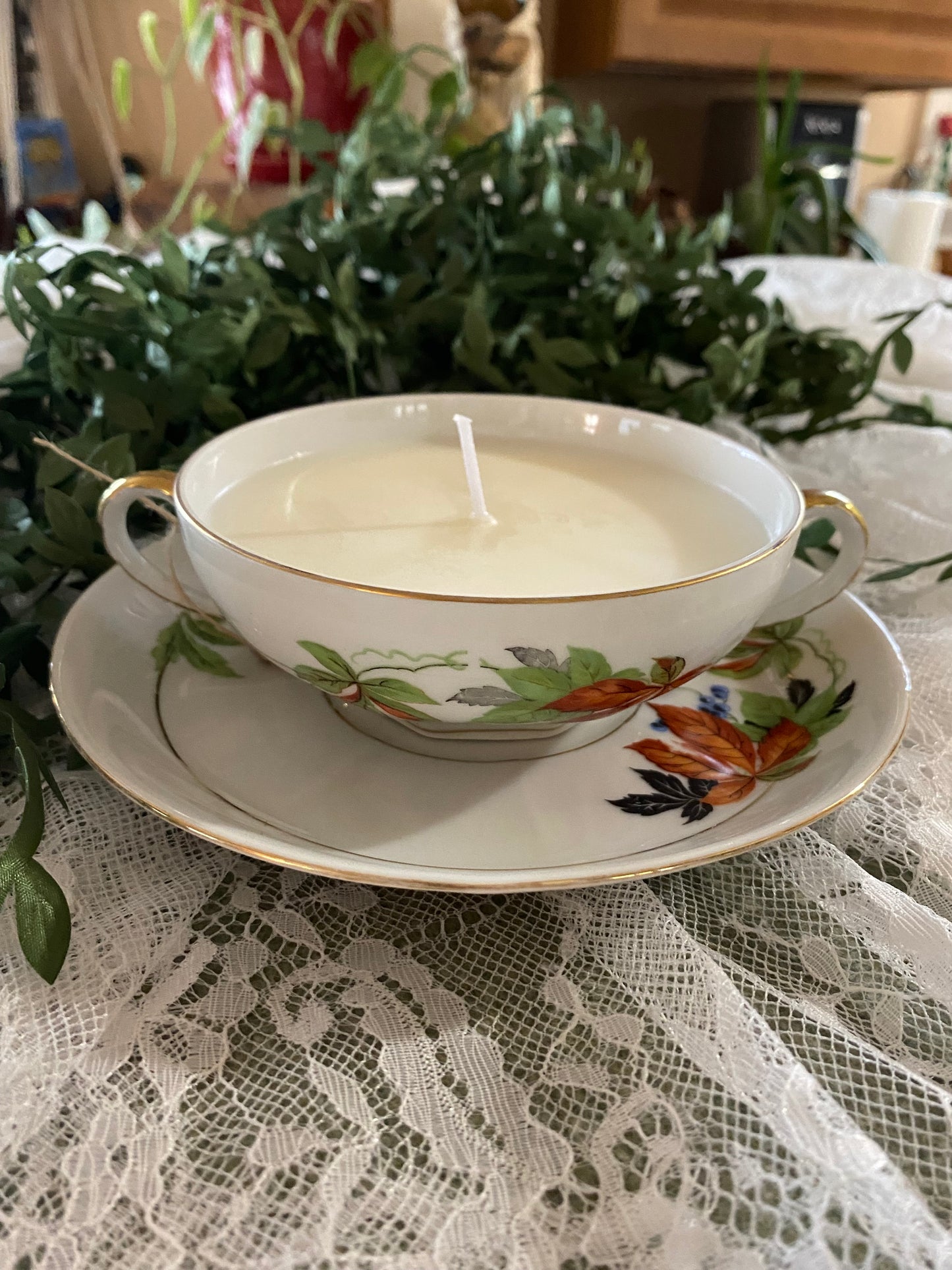 Teacup & saucer Candle